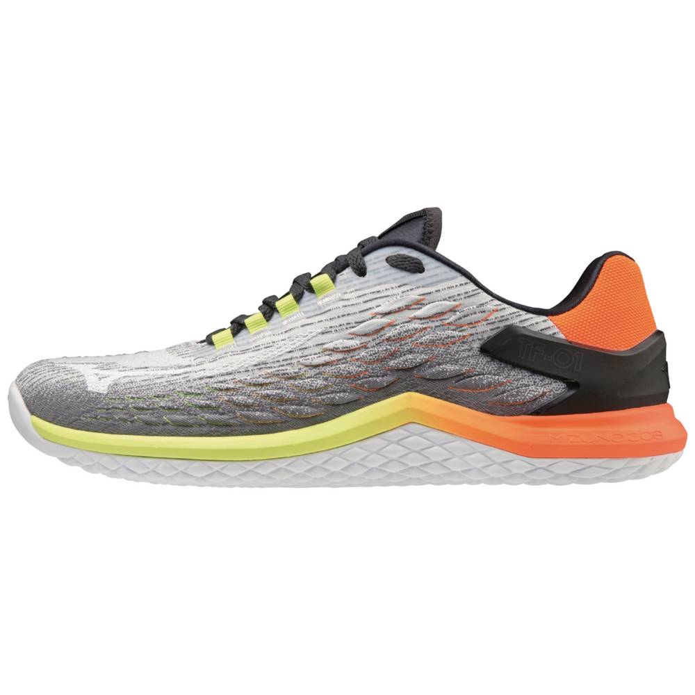 Deportivas Mizuno TF-01 Hombre Gris/Naranjas Outlet YDWF-41023